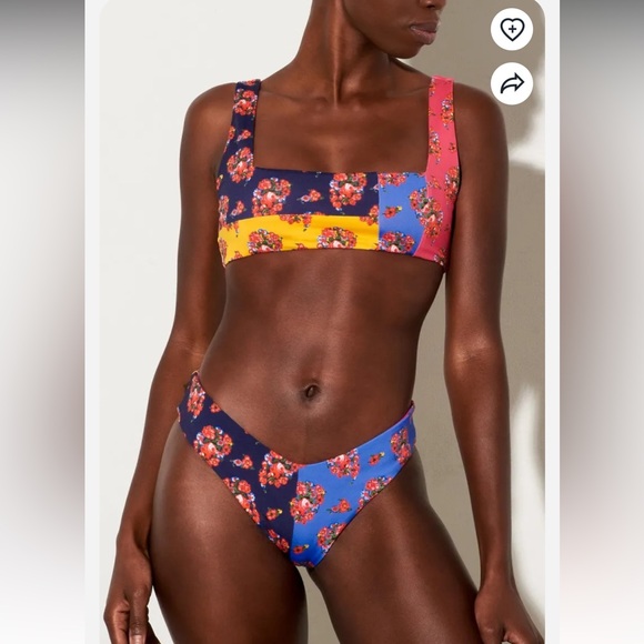 NEW Mara Hoffman $311 Floral Bikini Set Size S top/ M bottom and XL top/bottom